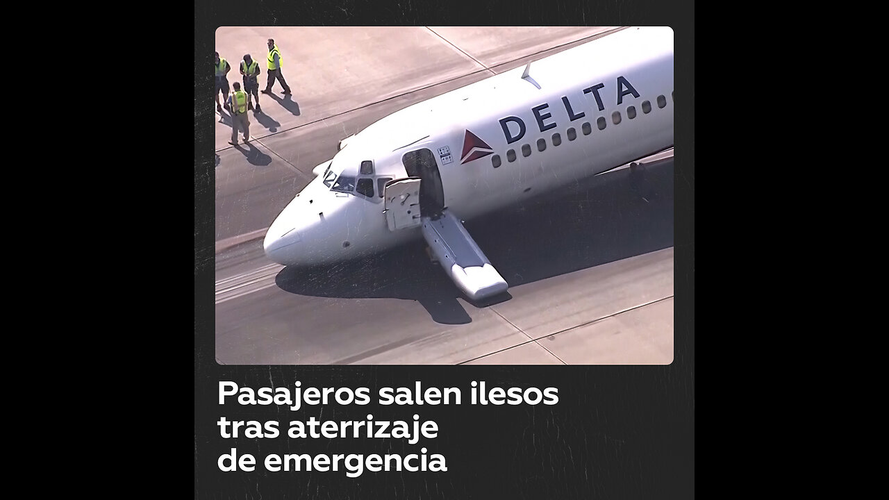 Dramático aterrizaje de emergencia de un avión Boeing 717 en EE.UU.