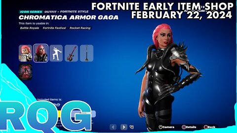 "NEW" LADY GAGA+FESTIVAL PASS REVIEW! FORTNITE EARLYITEM SHOP (Febuary 22, 2024)