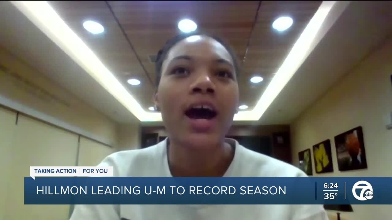 Hillmon leading Michigan to record season