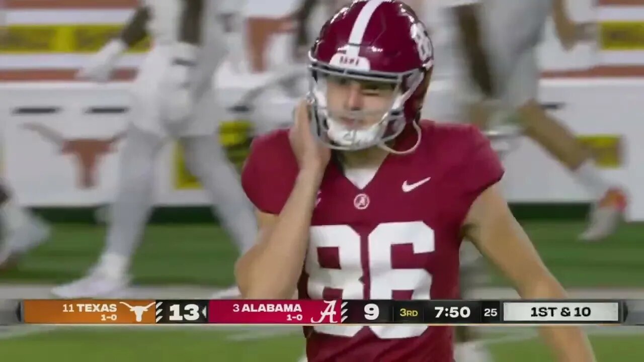 Alabama Punter Steals the Show...