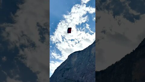 Dare to Jump😱 - Shot from one of the beautiful villages in WORLD - Lauterbrunnen, Switzerland 🇨🇭