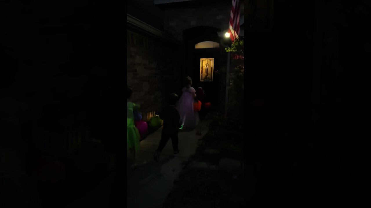 Scaring the neighbors kids