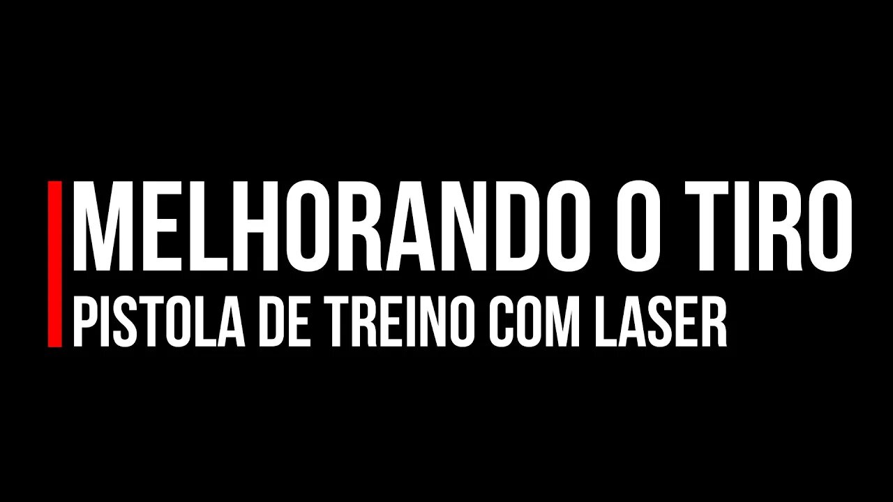 Melhorando o tiro - pistola de treino com laser