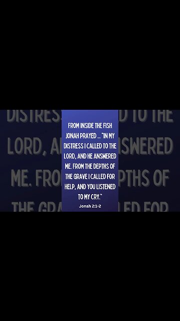 Jonah 2:1-2 #shorts