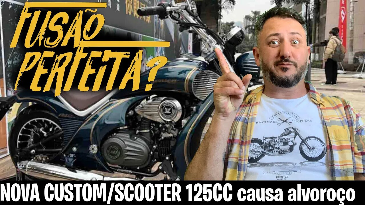 FUSÃO PERFEITA? NOVA MOTO CUSTOM /SCOOTER 125 É REVELADA e causa ALVOROÇO