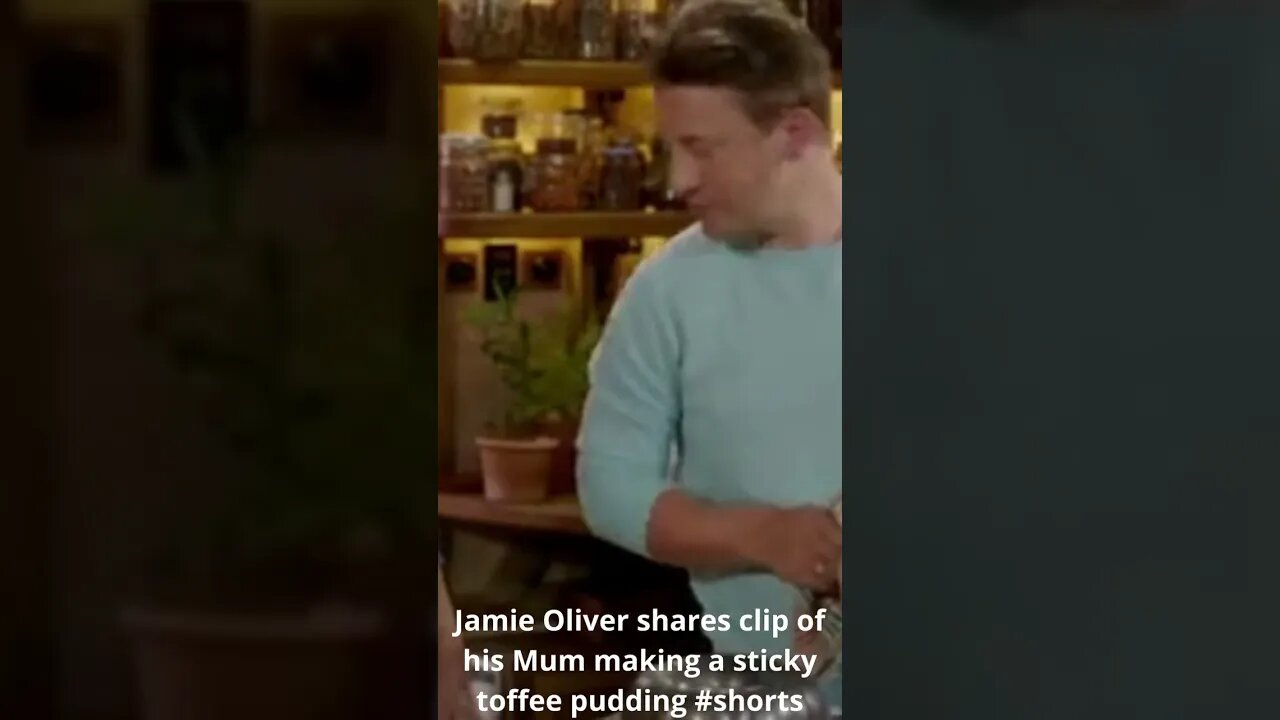 Jamie Oliver shares clip of his Mum making a sticky toffee pudding #shorts