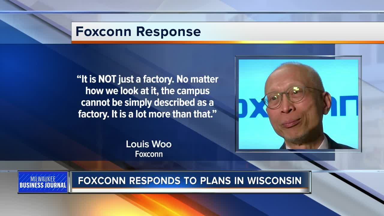 Foxconn pushes back on reports to rethink plans for Wisconsin