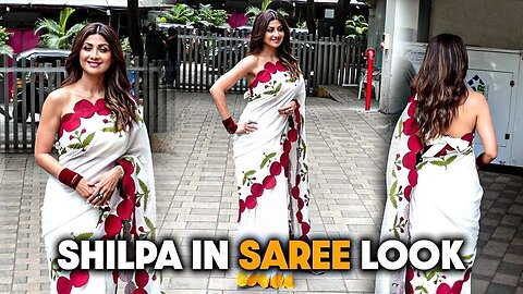 Shilpa Shetty Looking Gorgeous In Saree Promotes Her Film 'Sukhee' 😍