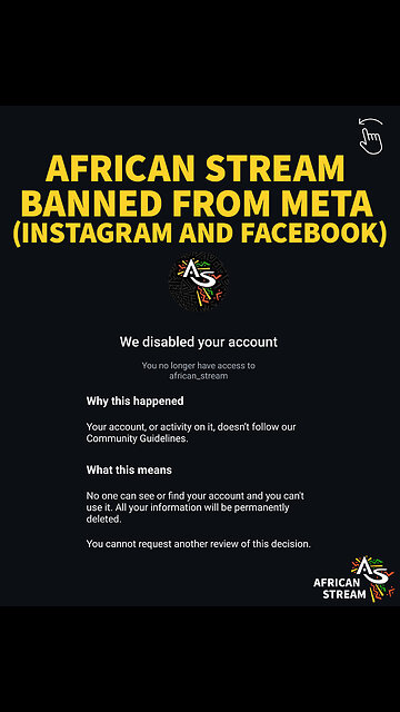 African Stream Banned by META and YouTube