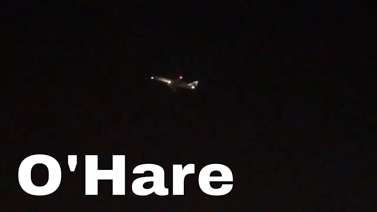 Night time takeoff from O’Hare Intl Airport