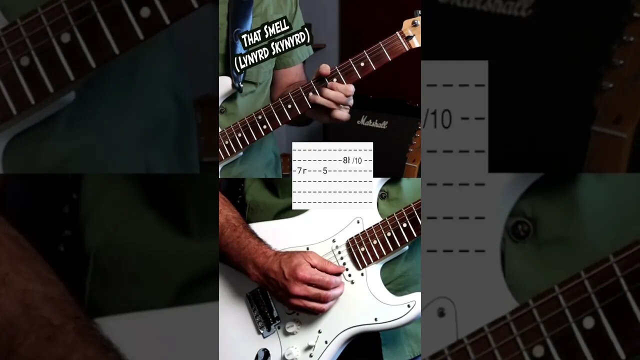 The classic lead guitar intro from That Smell #shorts