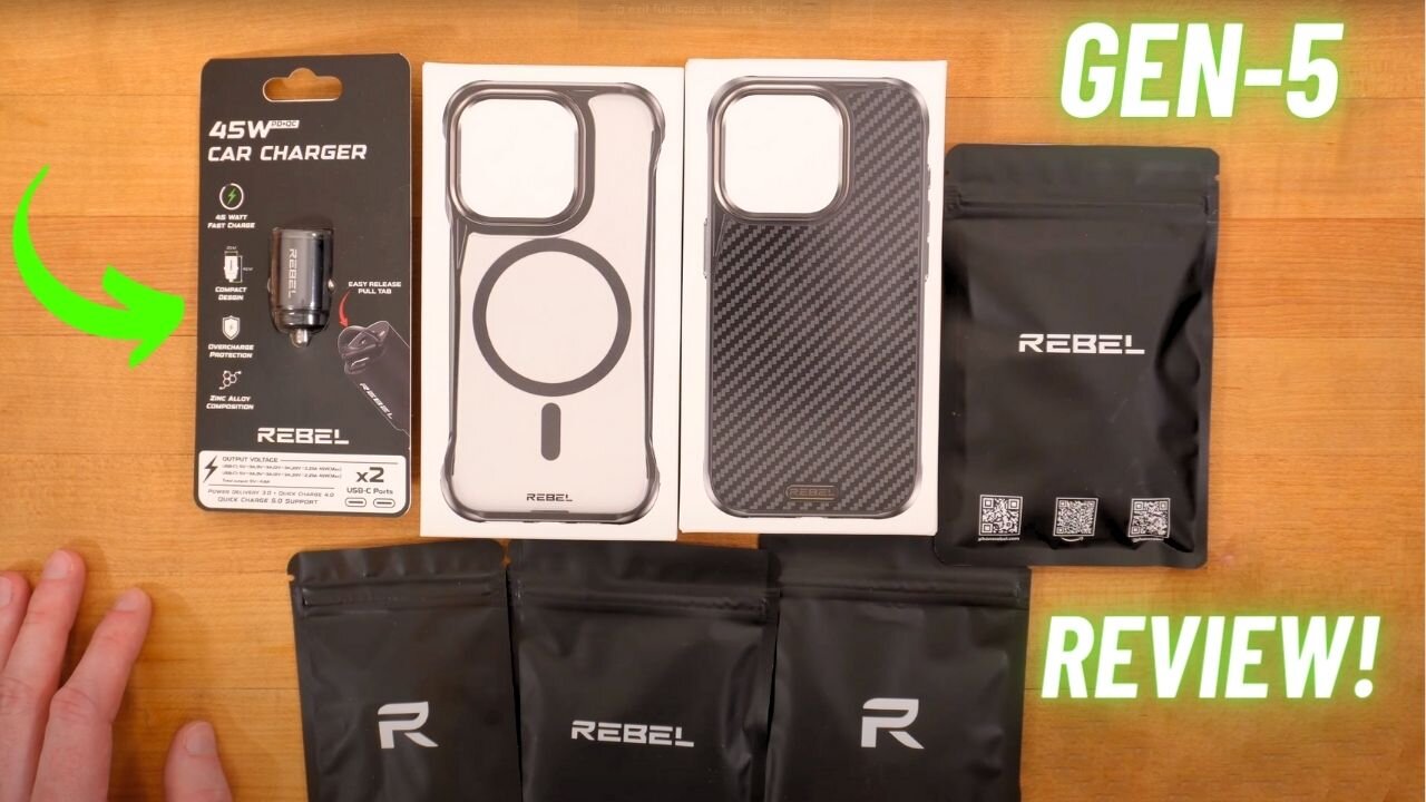 Phone Rebel Case Reviews + Accessories! Rebel Gen-5 + Frosted Flex 15!