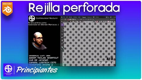 #Blender Lamina perforada o texturizada