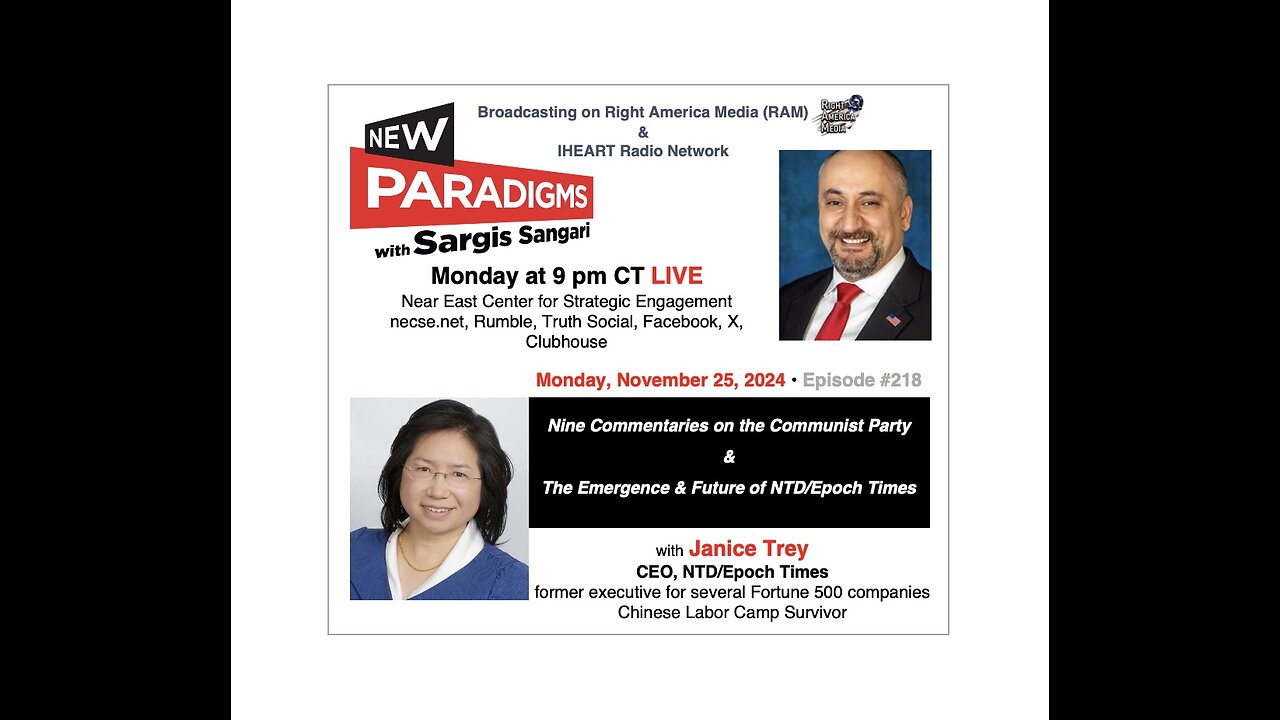 Janice Trey, CEO NTD/Epoch Times, New Paradigms w/Sargis Sangari EP 218