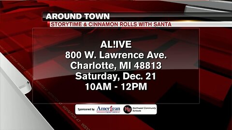 Around Town - Storytime and Cinnamon Rolls with Santa - 12/16/19