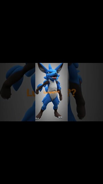 AI generated Lucario #whosthatpokemon #pokemon