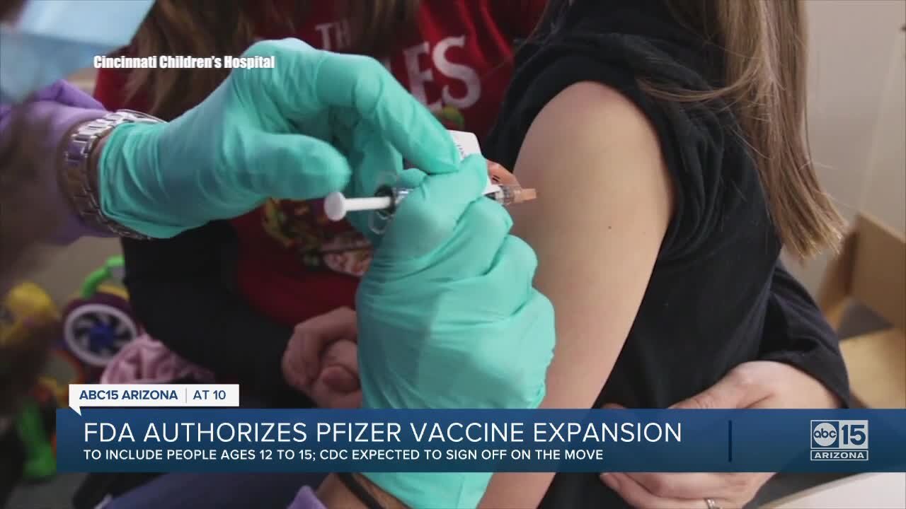 FDA authorizes Pfizer vaccine expansion for children