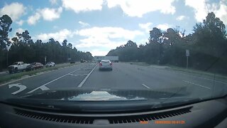 Truck blocking 3 Lanes