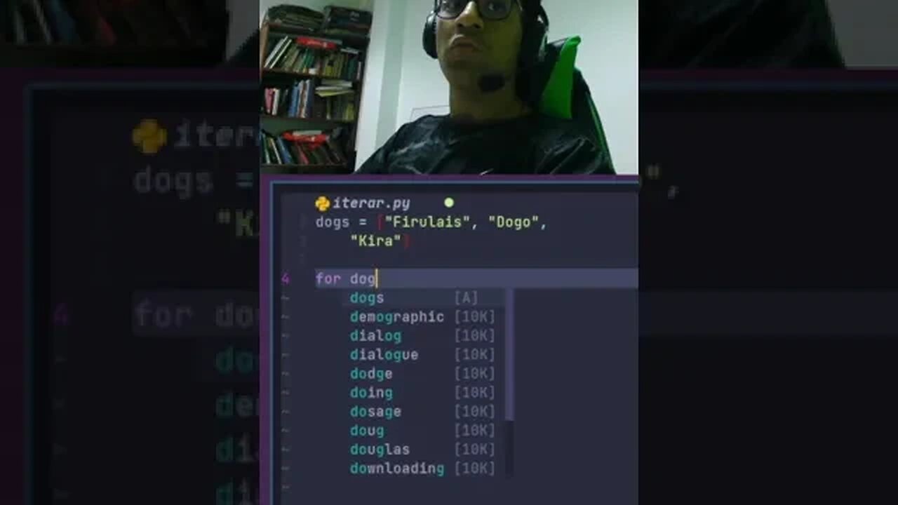 Como recorrer una lista en Python #shorts