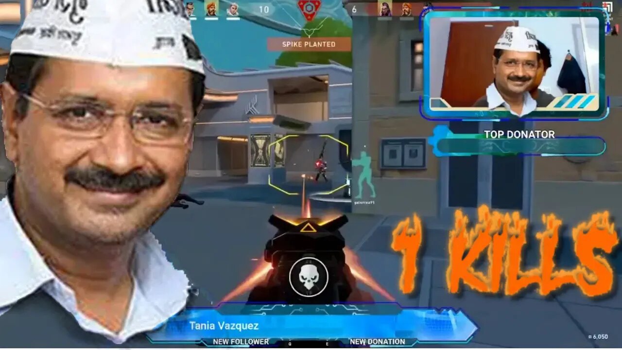 Arvind Kejriwal playing Valorant for 1st time #arvindkejriwal #valorant #gameplay #funny #gaming