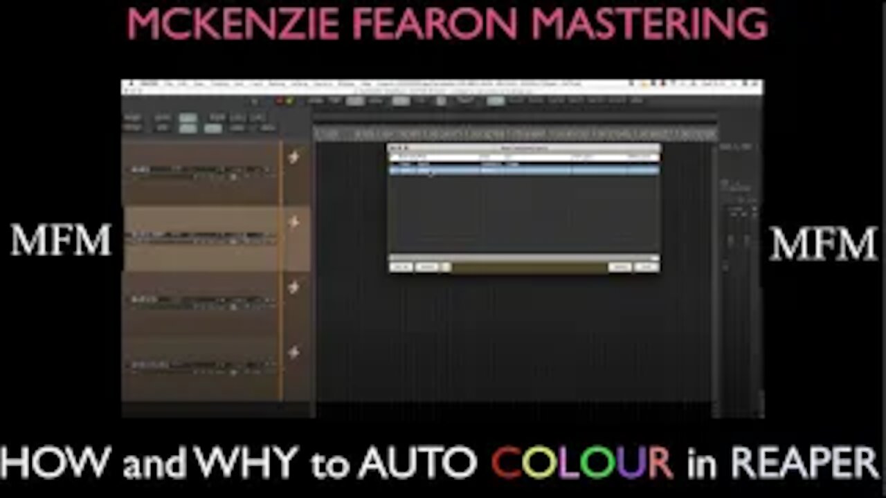 Reaper DAW - How to auto colour icon and Layout (Install SWS extensions first)