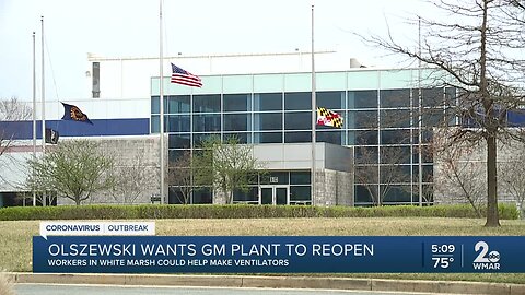 Baltimore County Executive calls for General Motors plant to reopen