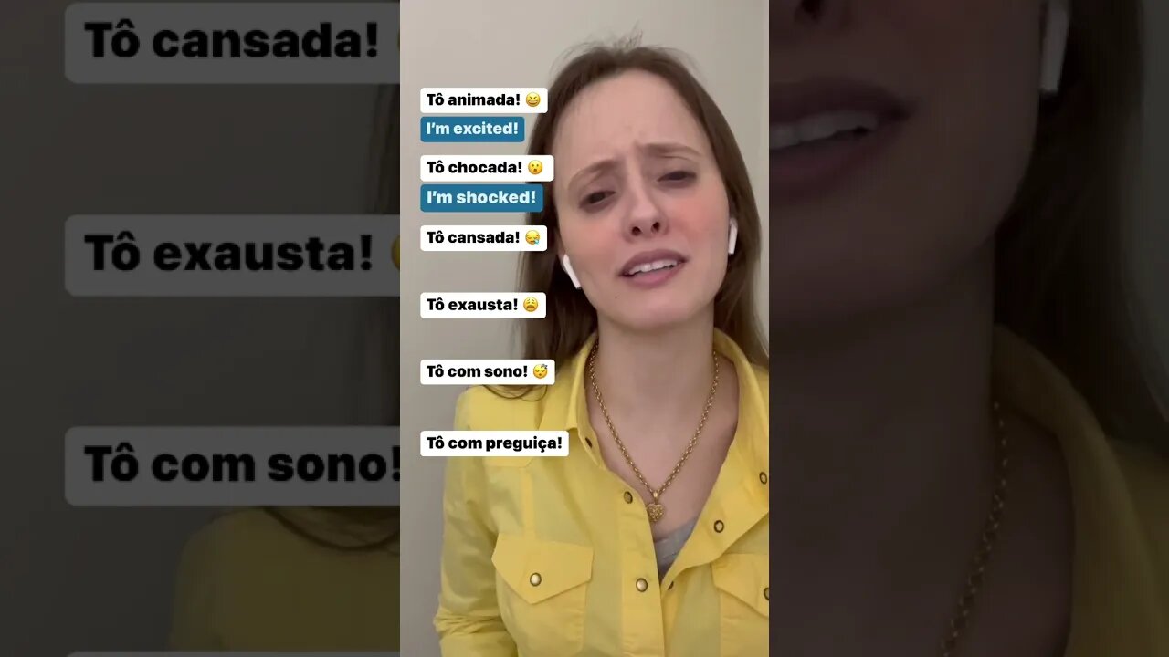 Como dizer "estou com sono" em inglês?