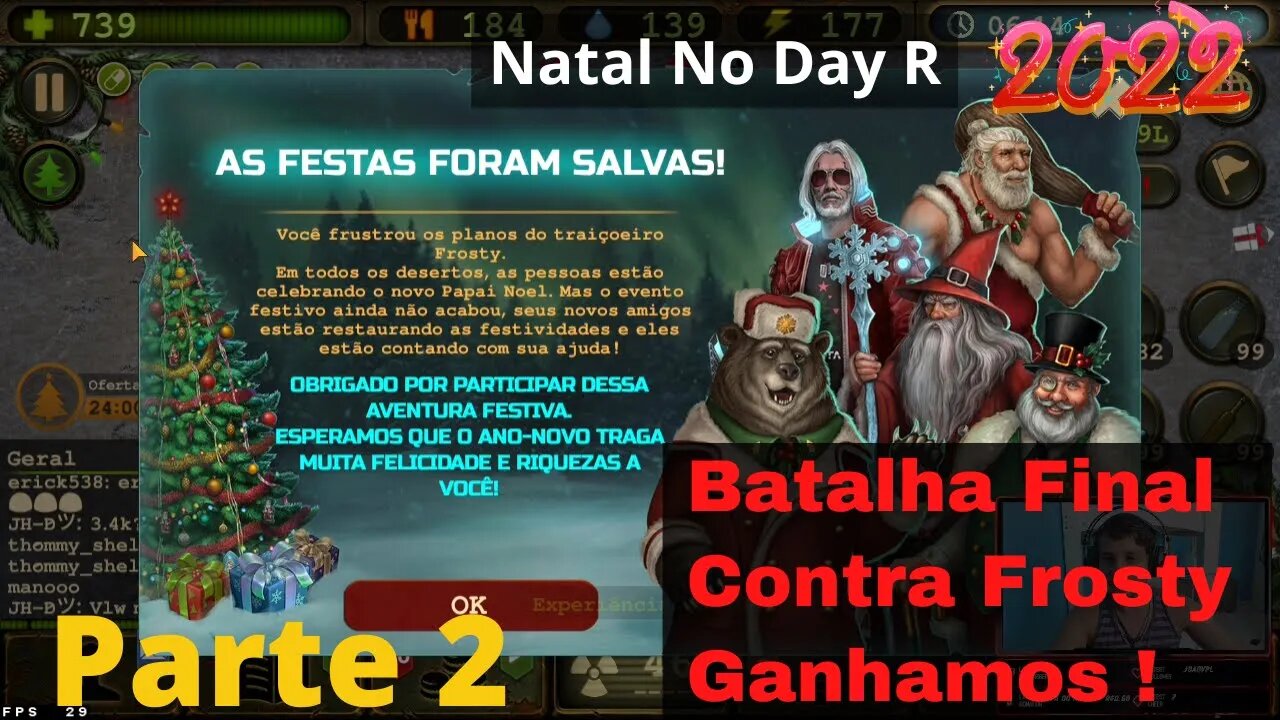 fim do evento de natal