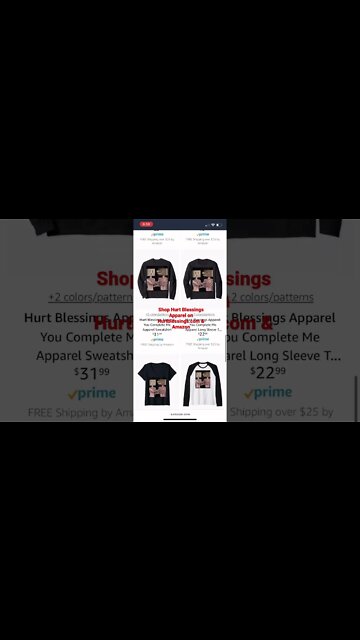 Shop Hurt Blessings Apparel 👕on Hurtblessings.com & #Amazon