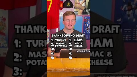 The Thanksgiving Food Draft! Happy Thanksgiving! #shorts #thanksgiving