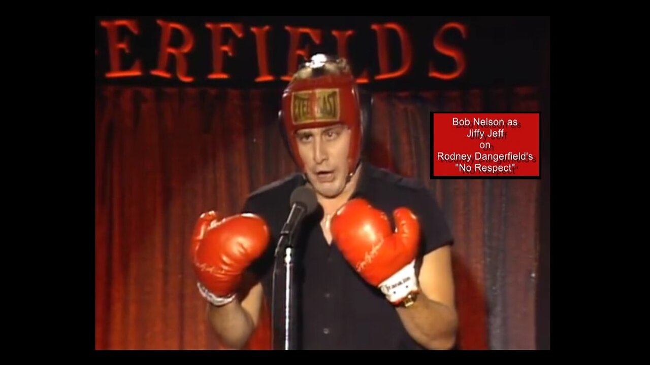 Stand-Up Comic Bob Nelson as 'Jiffy Jeff ' at Dangerfield's - 1986
