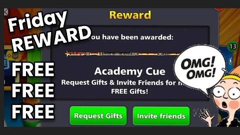 Claim Academy Cue Free 8 Ball Pool Friday Reward for All