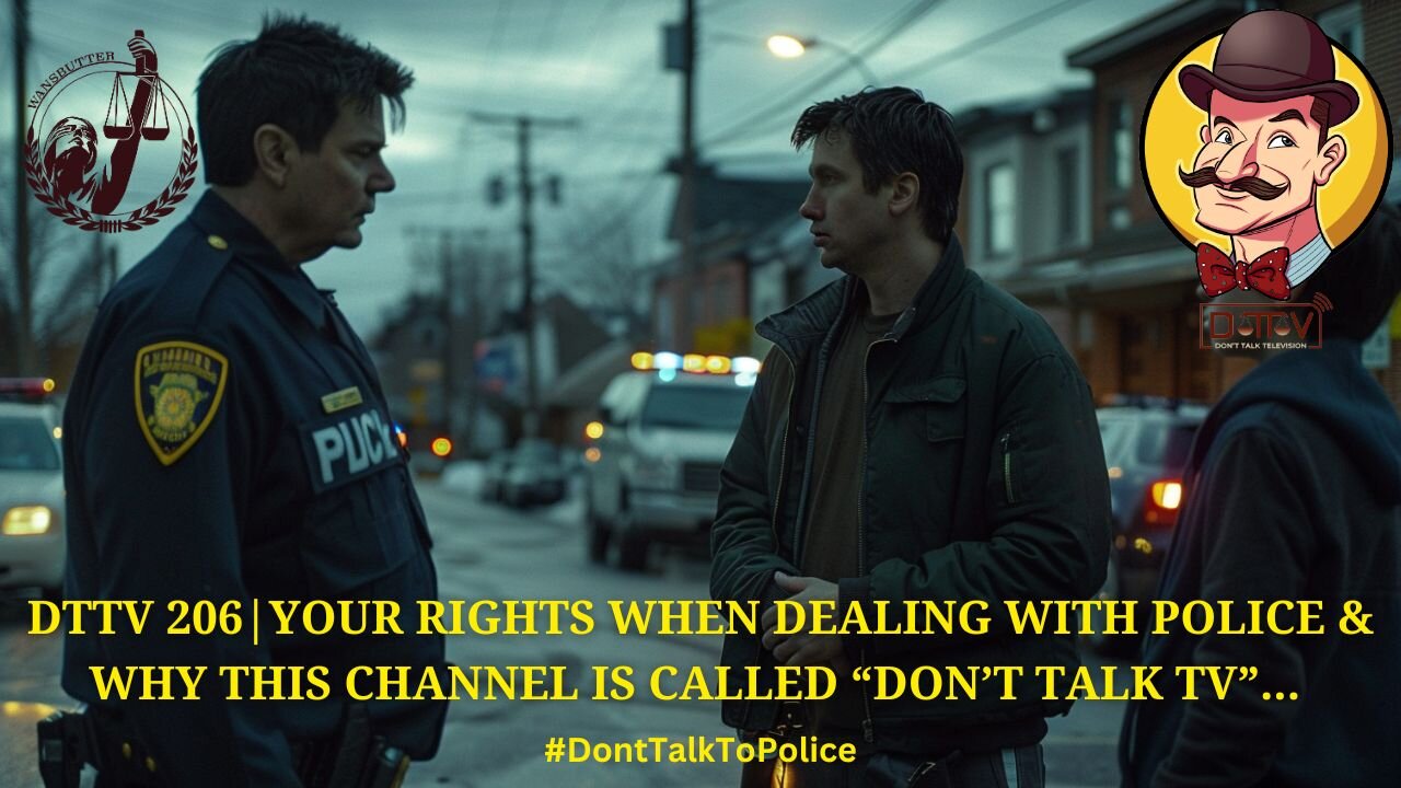 ⚠️DTTV 206⚠️| Your Rights When Dealing with Police & Why This Channel is Called “Don’t Talk TV”…