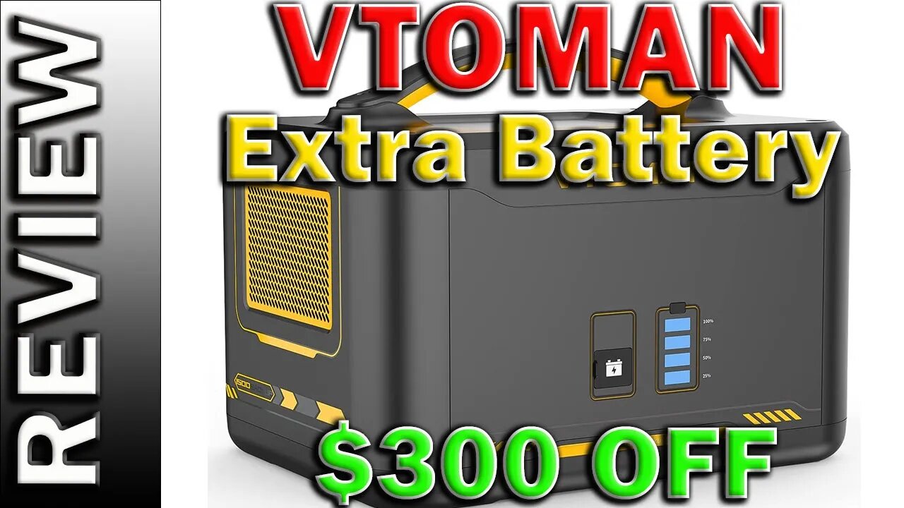 VTOMAN Jump 1500 Extra Battery 1548Wh For VTOMAN Jump 1000 & Jump 1500 & Jump 1500X Power Station