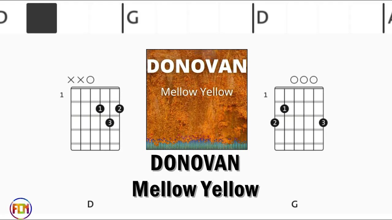 DONOVAN Mellow Yellow - FCN Guitar Chords & Lyrics HD