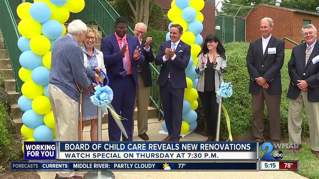 Baltimore's Board of Child Care reveals new renovations