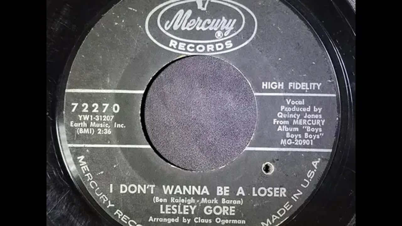 Lesley Gore – I Don't Wanna Be a Loser