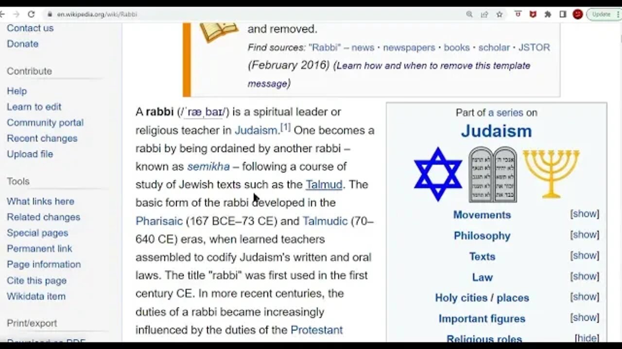 Revise Rabbis, Directional Marks