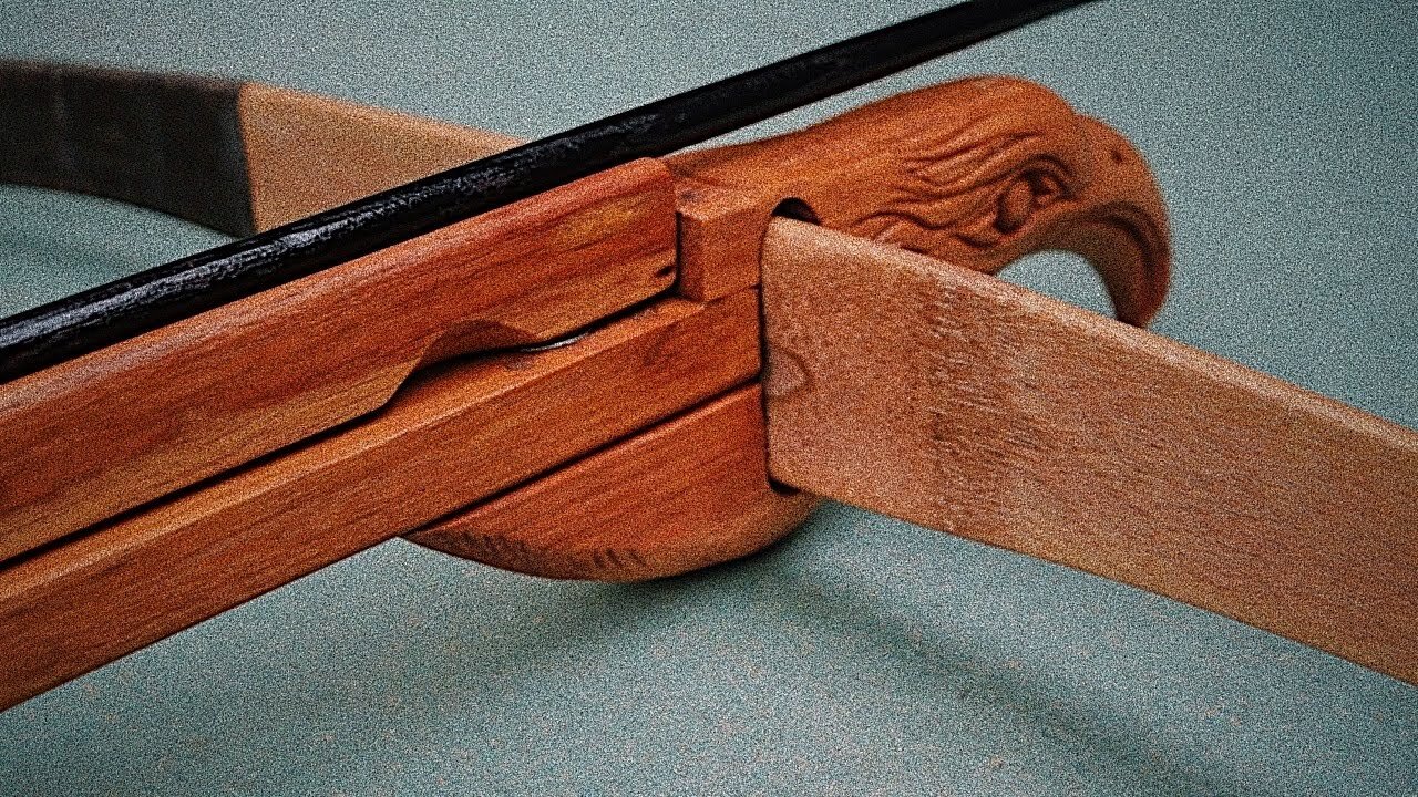 Eagle Crossbow Crafting and Carving - Special Activation Mechanism