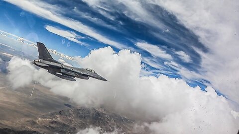 F-16 Red Flag Aggressors Cockpit Footage - Nellis AFB