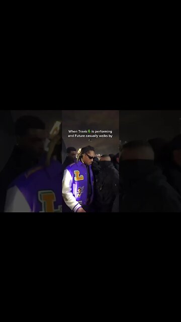 Future Casually In The Crowd While Travis Scott Performs
