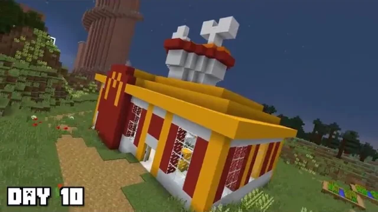 I survived 100 Days as a Chicken in Minecraft %%%%% 11