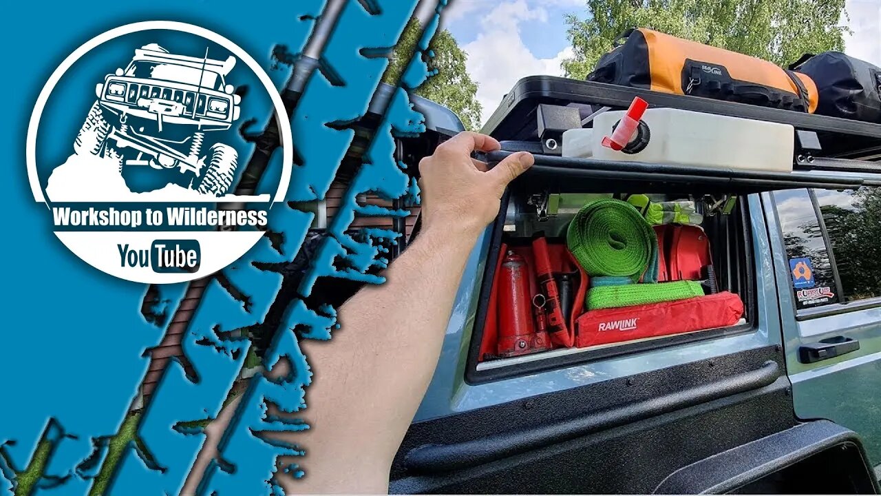 Increasing the Jeep XJ Storage :Gullwing Window Aluminium Storage Boxes