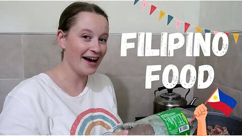 My AMERICAN Wife cooks Filipino food for Filipinos | Humba