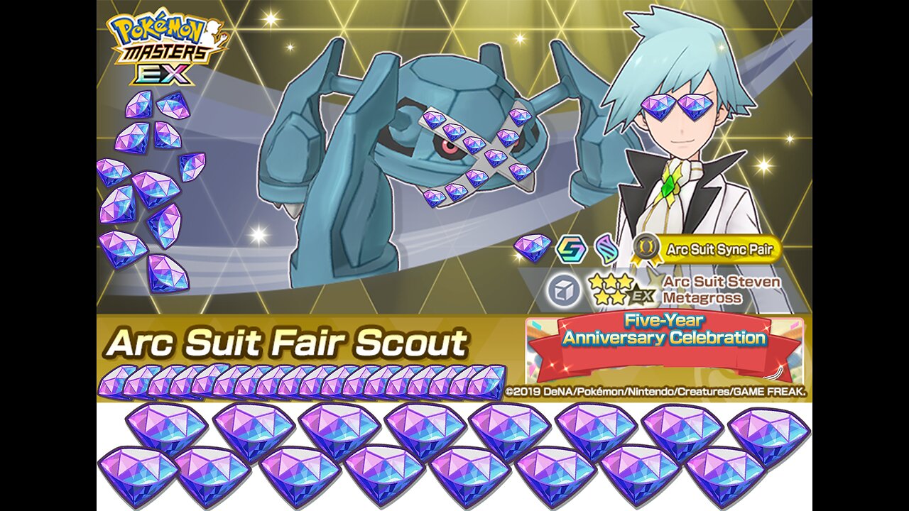 *SUMMMONS* Arc Suit Steven and Metagross Summons I Pokémon Masters EX