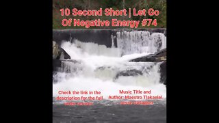 10 Second Short Of Let Go Of Negative Energy | #meditation #shorts #shortsvideo #waterfall #74