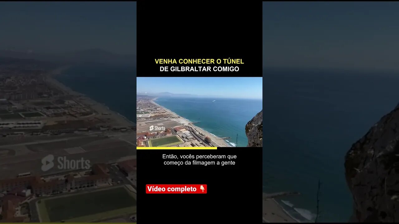a caverna de Gibraltar. Que era uma fortaleza com canhões. #viagem #europa #gibraltar
