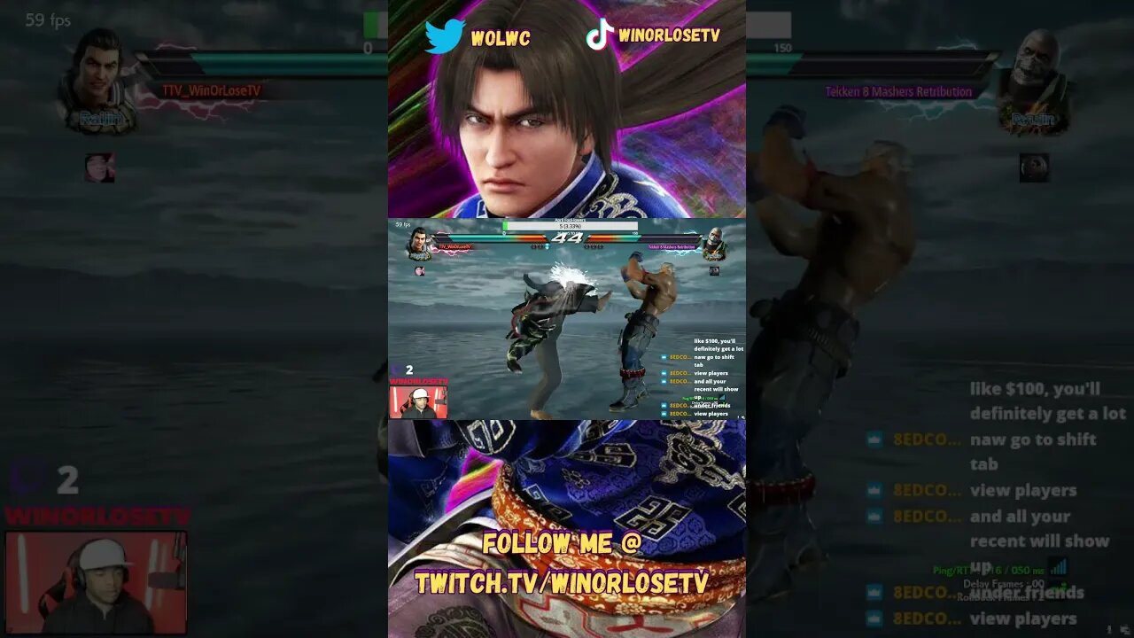 Tekken 7 Lei Wulong Match Highlight #74 #shorts #tekken7