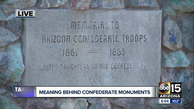 Confederate monuments vandalized in Arizona