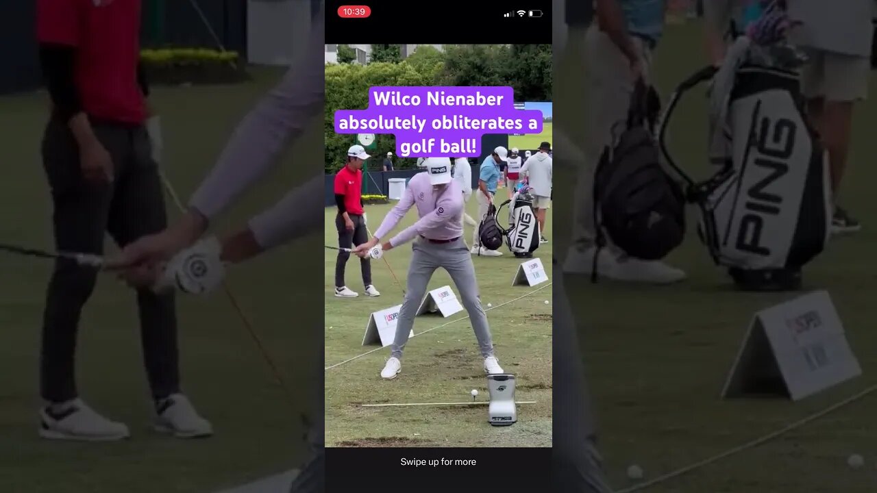 Wilco Nienaber absolutely obliterates a golf ball! #wilconienaber #golf #tomgillisgolf